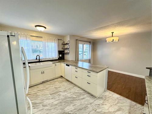 5210 44 Street, Olds, AB - Indoor Photo Showing Kitchen With Double Sink