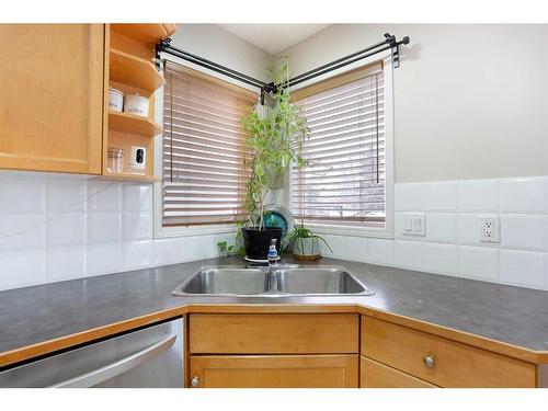 209 Douglas Glen Boulevard Se, Calgary, AB - Indoor Photo Showing Kitchen With Double Sink