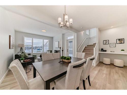 100 Wolf Hollow Villas Se, Calgary, AB - Indoor Photo Showing Dining Room