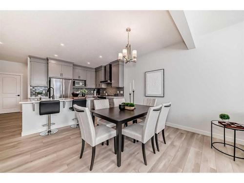 100 Wolf Hollow Villas Se, Calgary, AB - Indoor Photo Showing Dining Room