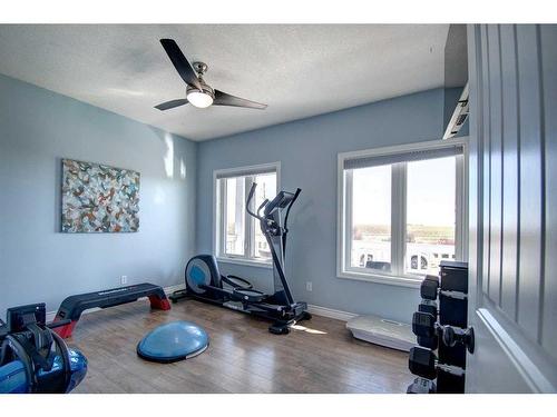 283211 Township Road 284, Rural Rocky View County, AB - Indoor Photo Showing Gym Room