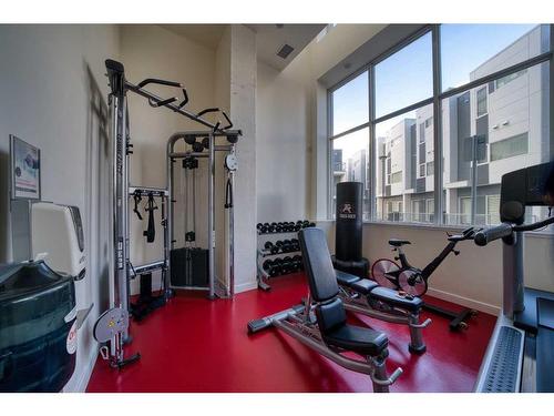 708-10 Brentwood Common Nw, Calgary, AB - Indoor Photo Showing Gym Room