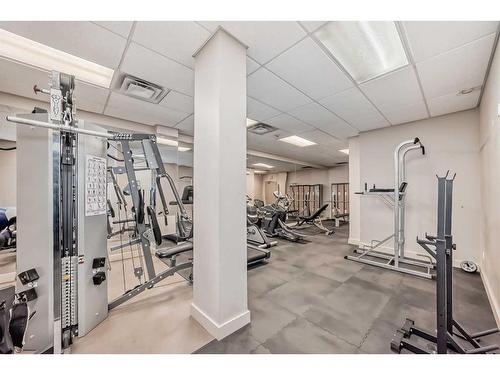 302-429 14 Street Nw, Calgary, AB - Indoor Photo Showing Gym Room