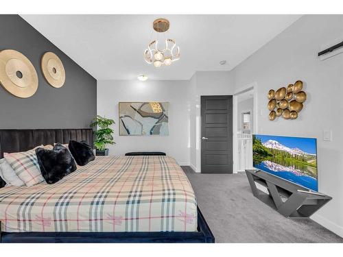 608 West Lakeview Drive, Chestermere, AB - Indoor Photo Showing Bedroom