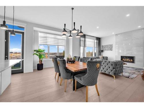 608 West Lakeview Drive, Chestermere, AB - Indoor Photo Showing Dining Room