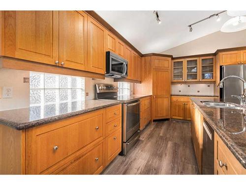 1721 Harrison Street, Crossfield, AB - Indoor Photo Showing Kitchen With Double Sink