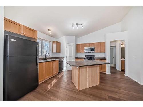 202-100 Panatella Landing Nw, Calgary, AB - Indoor Photo Showing Kitchen With Double Sink