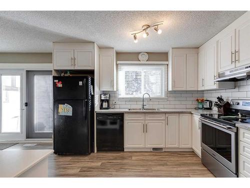 231 Deerpoint Lane Se, Calgary, AB - Indoor Photo Showing Kitchen With Double Sink