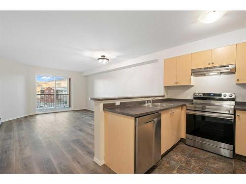 2403-505 Railway Street West, Cochrane, AB - Indoor Photo Showing Kitchen