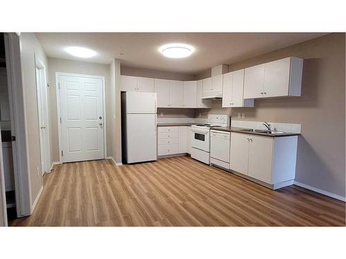 220-260 Shawville Way Se, Calgary, AB - Indoor Photo Showing Kitchen With Double Sink