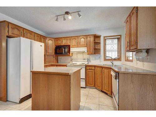 65 Christie Park View Sw, Calgary, AB - Indoor Photo Showing Kitchen With Double Sink