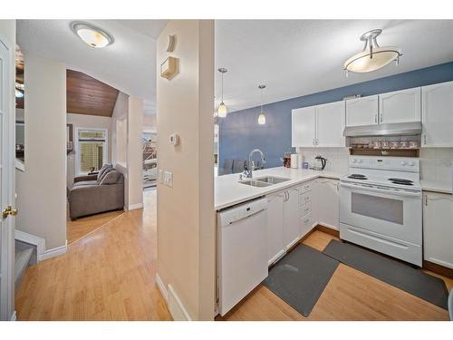 55 Erin Crescent Se, Calgary, AB - Indoor Photo Showing Kitchen With Double Sink