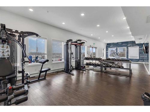 1333-76 Cornerstone Passage Ne, Calgary, AB - Indoor Photo Showing Gym Room