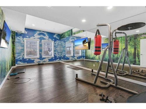 1333-76 Cornerstone Passage Ne, Calgary, AB - Indoor Photo Showing Gym Room