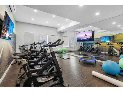 1333-76 Cornerstone Passage Ne, Calgary, AB - Indoor Photo Showing Gym Room