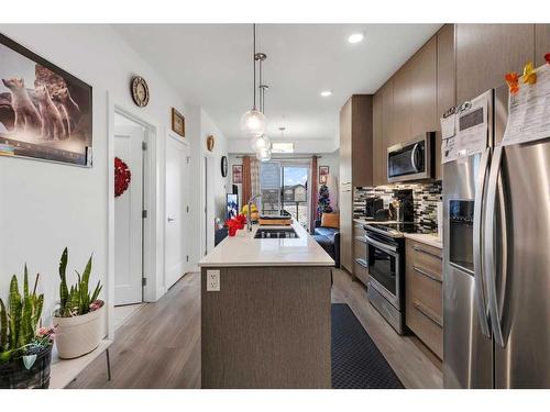 1333-76 Cornerstone Passage Ne, Calgary, AB - Indoor Photo Showing Kitchen With Upgraded Kitchen