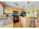 62 Cranberry Close Se, Calgary, AB  - Indoor Photo Showing Kitchen With Double Sink 