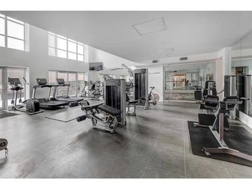 2502-1111 10 Street Sw, Calgary, AB - Indoor Photo Showing Gym Room