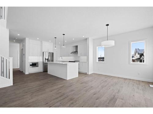 6 Crimson Ridge Cove Nw, Calgary, AB - Indoor Photo Showing Kitchen With Upgraded Kitchen