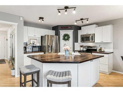 111 Inverness Drive Se, Calgary, AB - Indoor Photo Showing Kitchen With Stainless Steel Kitchen With Upgraded Kitchen