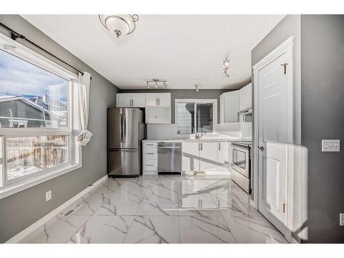 109 Tuscany Drive Nw, Calgary, AB - Indoor Photo Showing Kitchen With Double Sink