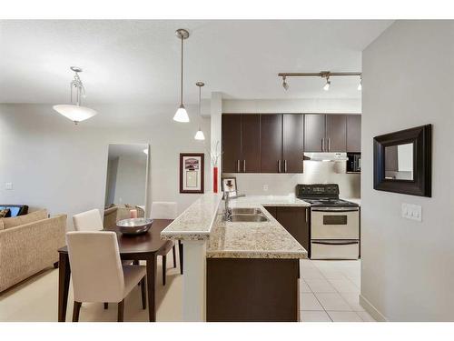 405-830 Centre Avenue Ne, Calgary, AB - Indoor Photo Showing Kitchen With Double Sink