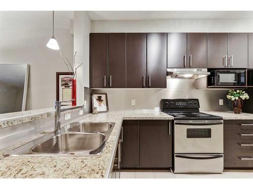 405-830 Centre Avenue Ne, Calgary, AB - Indoor Photo Showing Kitchen With Double Sink