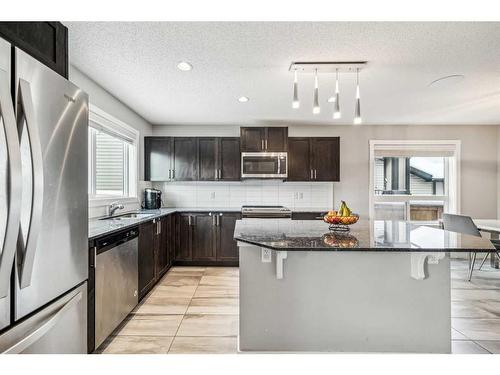 73 Legacy Glen Street Se, Calgary, AB - Indoor Photo Showing Kitchen With Stainless Steel Kitchen With Upgraded Kitchen