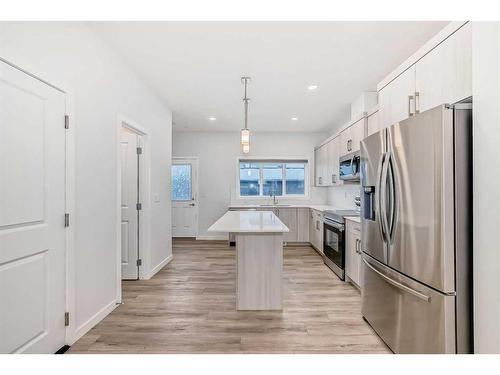 123 Creekstone Drive, Calgary, AB - Indoor Photo Showing Kitchen With Stainless Steel Kitchen