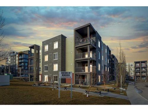 201-195 Kincora Glen Road Nw, Calgary, AB - Outdoor With Balcony With Facade