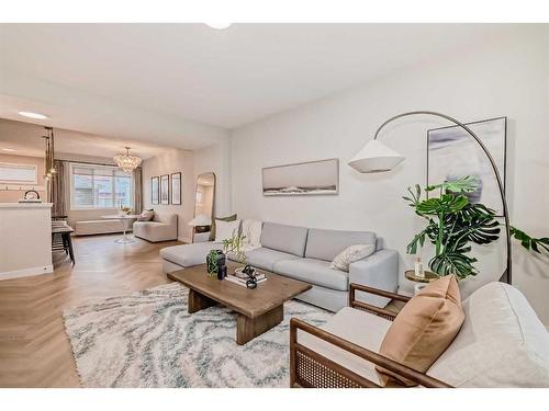 132 Cobblestone Gate, Airdrie, AB - Indoor Photo Showing Living Room