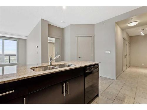 1319-8880 Horton Road Sw, Calgary, AB - Indoor Photo Showing Kitchen With Double Sink