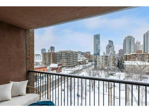 606-1140 15 Avenue Sw, Calgary, AB - Outdoor With Balcony