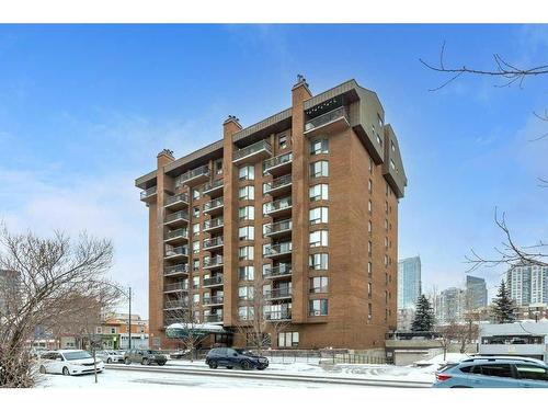 606-1140 15 Avenue Sw, Calgary, AB - Outdoor With Balcony With Facade