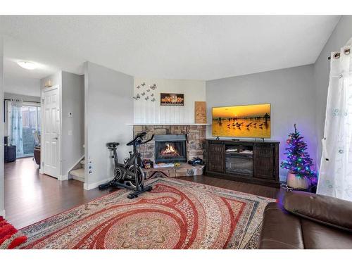 87 Edgehill Drive, Calgary, AB - Indoor Photo Showing Living Room With Fireplace