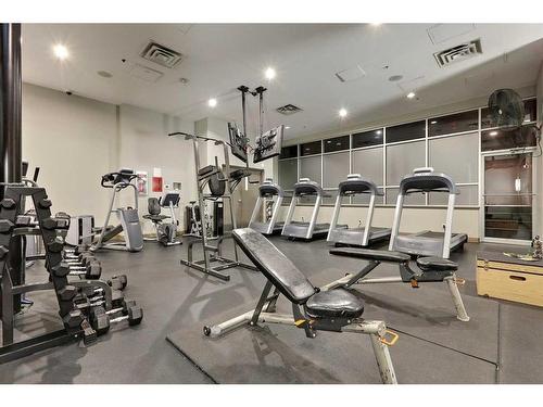 1310-1410 1 Street Se, Calgary, AB - Indoor Photo Showing Gym Room