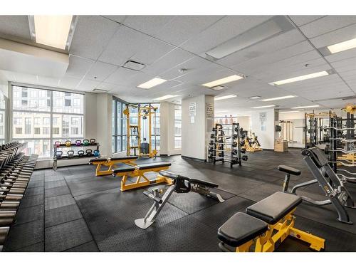 1606-220 12 Avenue Se, Calgary, AB - Indoor Photo Showing Gym Room