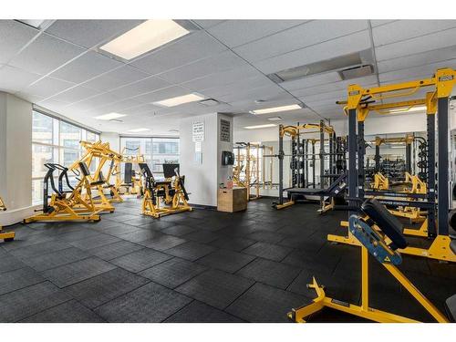 1606-220 12 Avenue Se, Calgary, AB - Indoor Photo Showing Gym Room