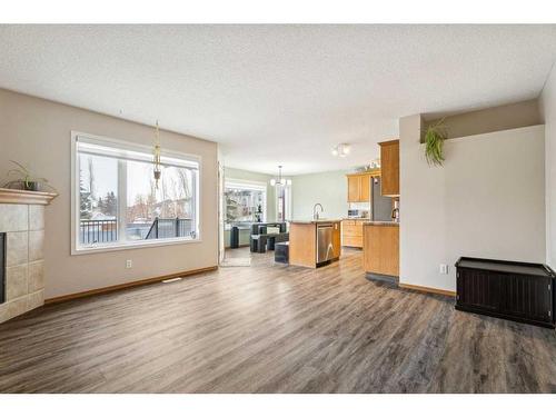 47 Harvest Park Circle Ne, Calgary, AB - Indoor Photo Showing Living Room With Fireplace