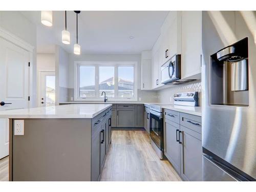 32 Veranda Boulevard Sw, Calgary, AB - Indoor Photo Showing Kitchen With Upgraded Kitchen