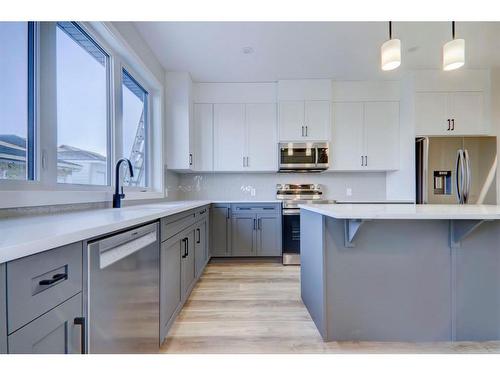 32 Veranda Boulevard Sw, Calgary, AB - Indoor Photo Showing Kitchen With Upgraded Kitchen