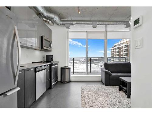 1008-624 8 Avenue Se, Calgary, AB - Indoor Photo Showing Kitchen