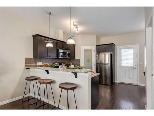 3904-1001 8 Street Nw, Airdrie, AB - Indoor Photo Showing Kitchen With Stainless Steel Kitchen With Upgraded Kitchen