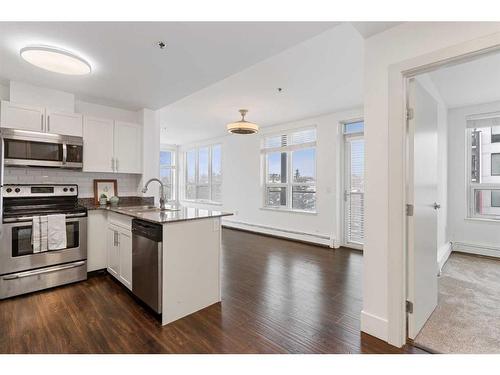 427-955 Mcpherson Road Ne, Calgary, AB - Indoor Photo Showing Kitchen With Stainless Steel Kitchen