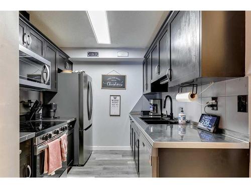 4116-13045 6 Street Sw, Calgary, AB - Indoor Photo Showing Kitchen With Stainless Steel Kitchen