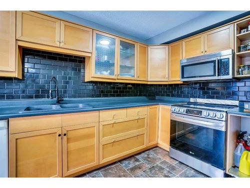 65 Saddleback Road Ne, Calgary, AB - Indoor Photo Showing Kitchen With Double Sink