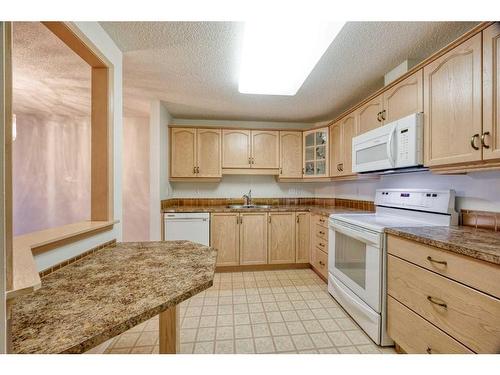 101-2101 Hawksbrow Point Nw, Calgary, AB - Indoor Photo Showing Kitchen With Double Sink