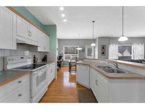 161 West Creek Boulevard, Chestermere, AB - Indoor Photo Showing Kitchen With Double Sink