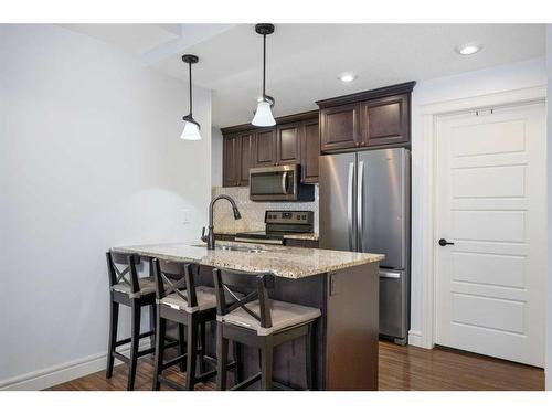 19654 42 Street Se, Calgary, AB - Indoor Photo Showing Kitchen With Stainless Steel Kitchen With Upgraded Kitchen