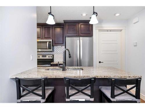 19654 42 Street Se, Calgary, AB - Indoor Photo Showing Kitchen With Stainless Steel Kitchen With Upgraded Kitchen